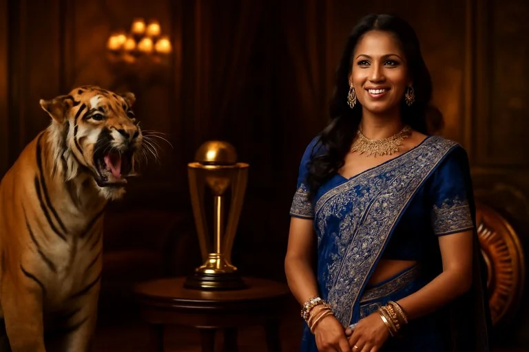 heybaji টেনিস কোর্টে সার্ভের মুহূর্ত